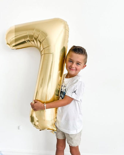 Champagne Gold Number 0 Balloon 40 Inch - Image 7