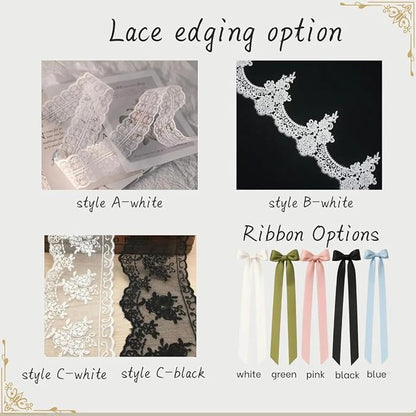 Personalized Lace Sheer Wedding Chair Signs Set of 2, Custom Name or Just - Image 9