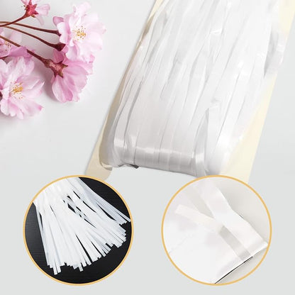 20 Pack White Foil Fringe Curtains 3.2ft x 8.2ft Fringe Backdrop Curtain - Image 4