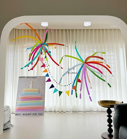 Party Balloons - Gray 260 Long Balloons - Image 2