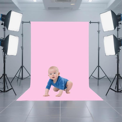 Pink Photography Backdrop for Photoshoot, Fabric 3x5ft | Versatile Studio Photo - Image 2