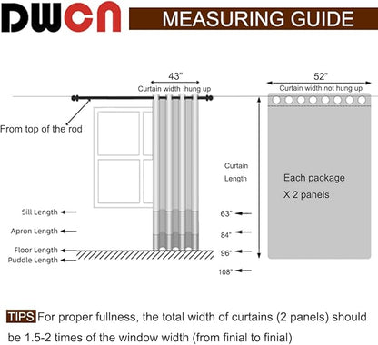 DWCN Ombre Sheer Curtains - Image 9