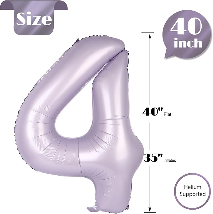 Light Purple 4 Balloon - Image 5