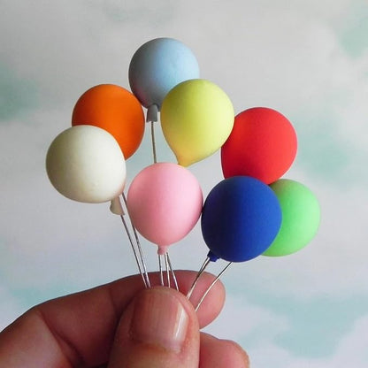 Dollhouse Miniature Balloons, Mini Balloons, 1:12 Scale Rainbow Balloons by Aorvoras
