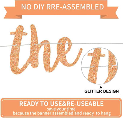 BEISHIDA Light Orange Pre-Strung The Beginning of A New Chapter Banner | Glitter - Image 3