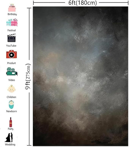 6x9ft Fabric Abstract Backdrop for Photography Vintage Portrait Old Master - Image 4