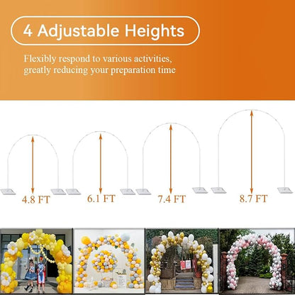 Balloon Arch Stand Kit, 2IN1 Metal Balloon Column Arch - Image 3