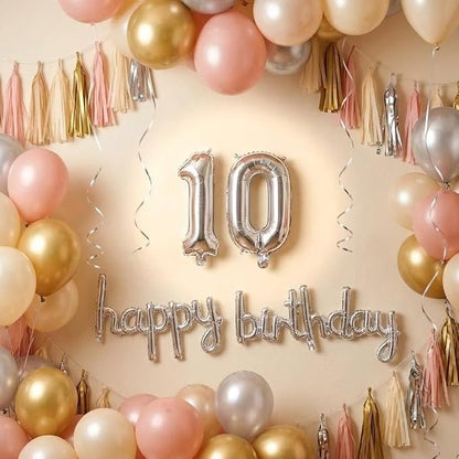 Number 10 Balloon Foil Mylar Balloons - Image 3