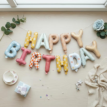 Happy Birthday Balloon Banner 16 in Happy Birthday Letter Balloons | Fabric - Image 6