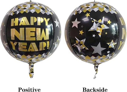 22 Inch Happy New Year Mylar Balloons - Image 6
