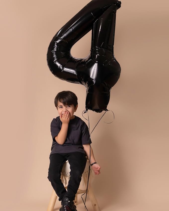 Black Number 18 Balloon 40 Inch, 18th Birthday Party Decorations Men Women | - Image 8