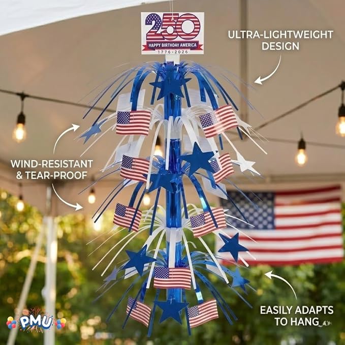 PMU 3 Pcs 21 Inch Patriotic Centerpieces - Image 9