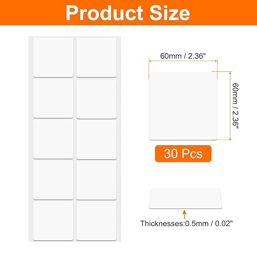 HARFINGTON 30pcs Double Sided Sticky Tape Dots, Adhesive Two Sided Nano Dots - Image 2