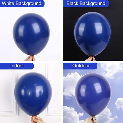 RUBFAC Blue Balloons Arch Kit Navy Blue Balloon Different Sizes 154pcs | Party - Image 4