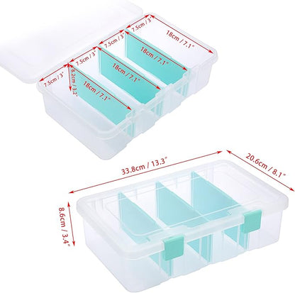 BTSKY Clear Plastic Dividing Storage Box - Image 3