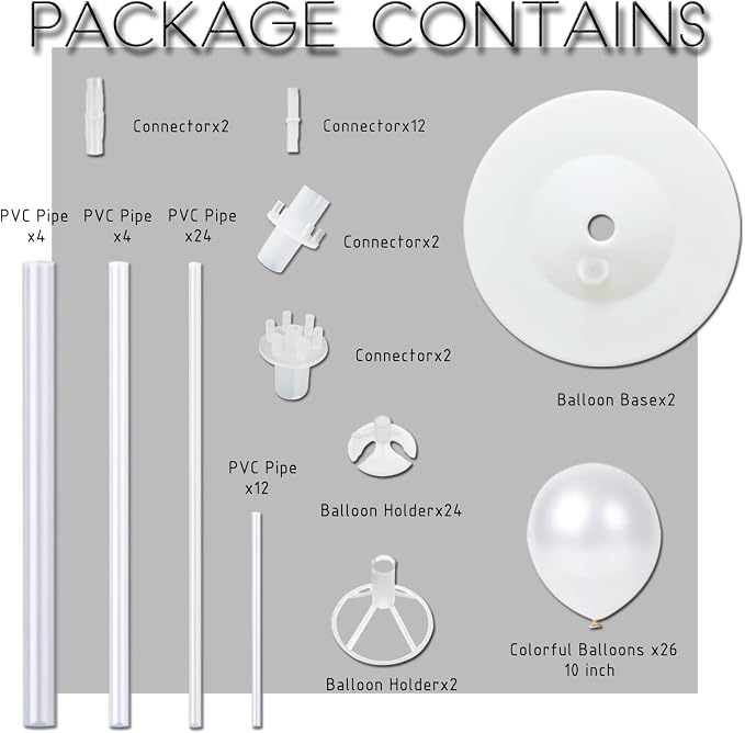 Balloon Sticks with Base for Floor&Table, Metallic Pearl Baby Blue Balloon - Image 2