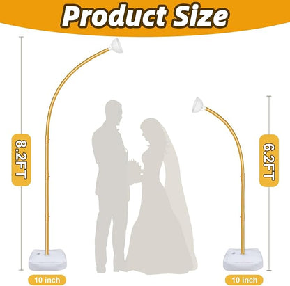 8.2FT & 6FT Balloon Arch Kit, Half Arch Balloon Stands - Image 2