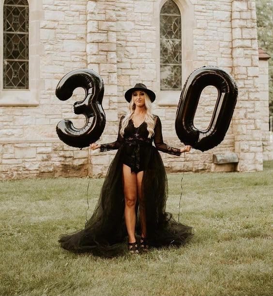 Black 30 Balloon - Image 7