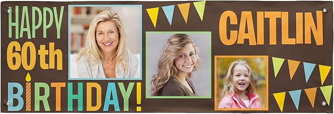 Let's Make Memories Personalized Happy Birthday Banner by LetsMakeMemories
