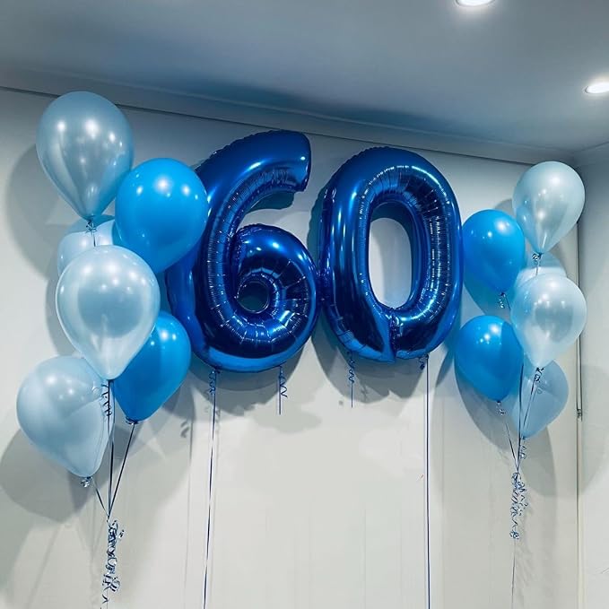 Numbers 15 Balloon 40Inch Blue Balloons - Image 4