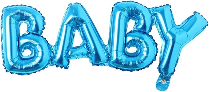 Boy girl connection Letter foil balloons children party decoration birthday by REIANS
