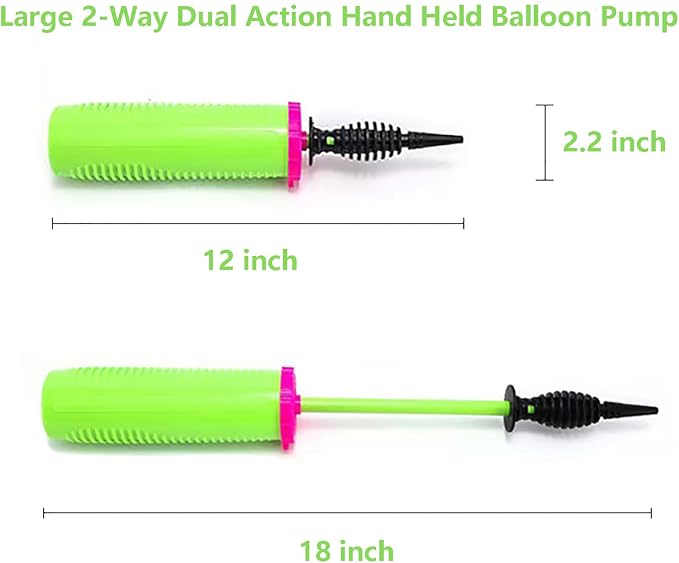 Balloon Pump Hand Held 2-Way Dual Action Air Pump - Image 2