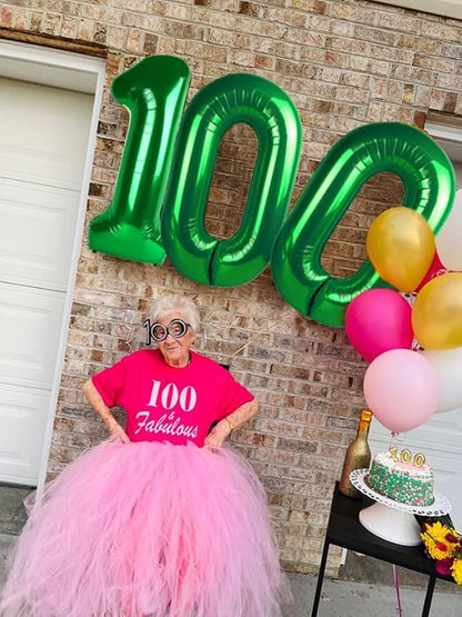 Number 10 Balloon 40Inch for 10 Year Old Birthday Decorations, Dark Green | - Image 7