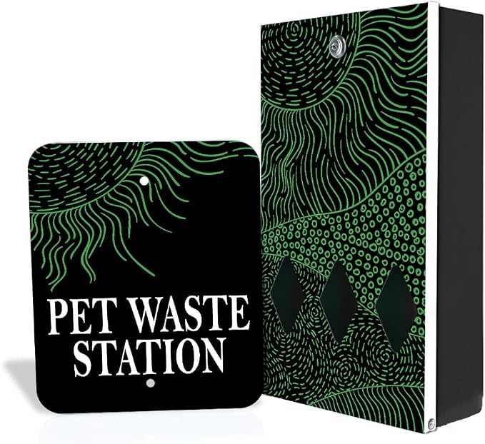 Zero Waste USA - DISPENSE-ART™ Roll Bag Dispenser & Sign - Rolling Hills | by ZEROWASTEUSA