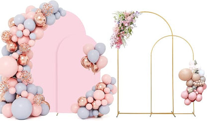Wedding Arch Backdrop Stand Set of 2 by SuuWoee