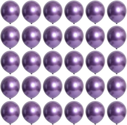 5 inch Metallic Purple Balloons by YicUik