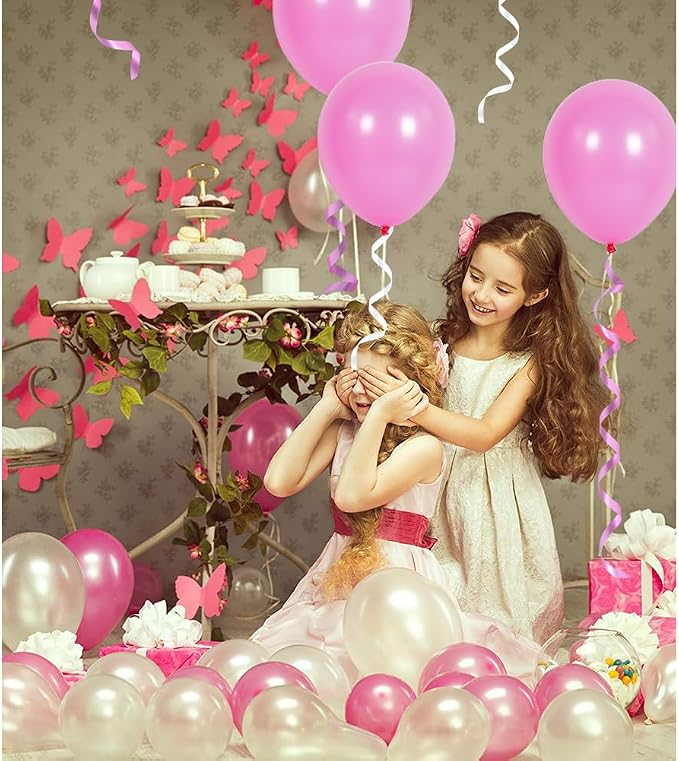 TONIFUL 500 Yards Pink and White Curling Ribbon Balloon String | Balloon - Image 6