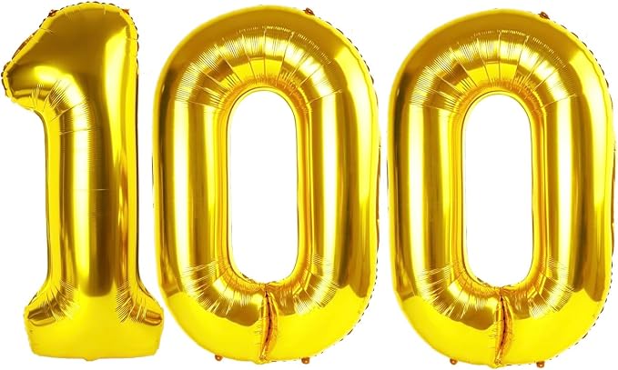 Gold 100 Balloon by IWERP