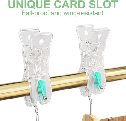 10 PCS Balloon Arch Clips, Plastic Transparent Backdrop Spring Clamps 3.5 Inch - Image 4
