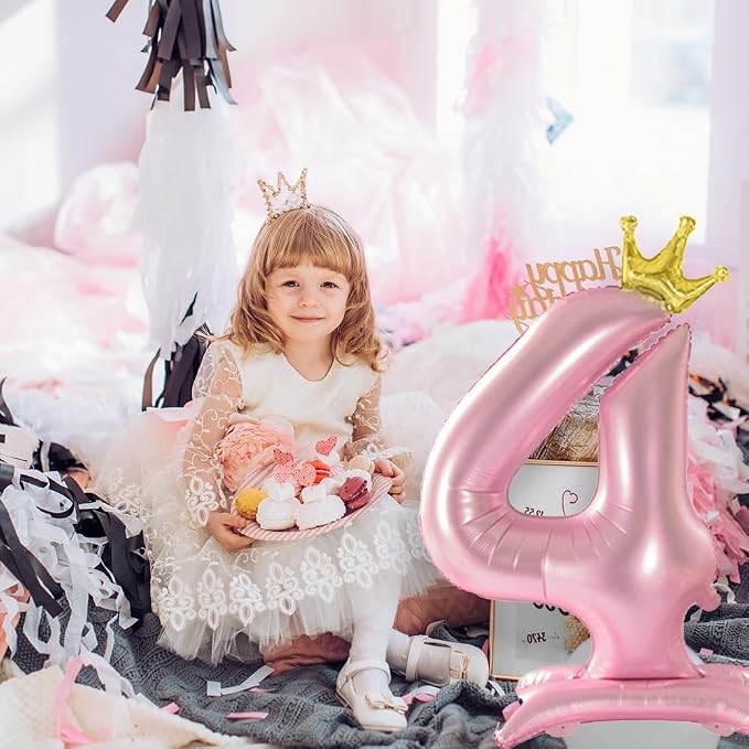 42 Inch Pink Foil Number 9 Balloon, 9th Pink Birthday Decorations | Giant - Image 6