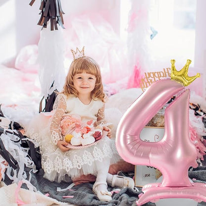 42 Inch Pink Foil Number 9 Balloon, 9th Pink Birthday Decorations | Giant - Image 6