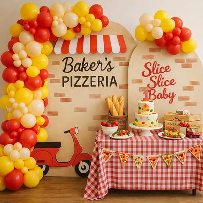 Pizza Party Balloon Arch Garland Kit - Image 3