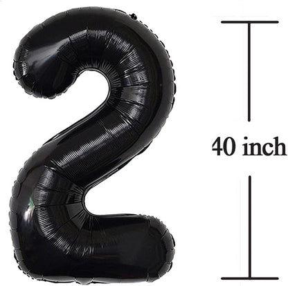 26 Balloon Number Black 40 Inch Foil Mylar - Image 2