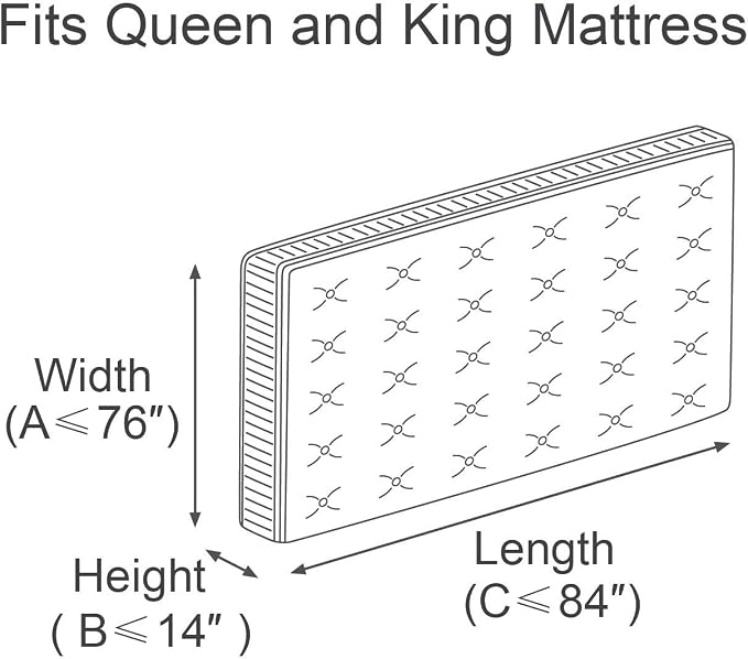ComfortHome Mattress Bag for Moving and Storage, Fits Queen and King Size - Image 2