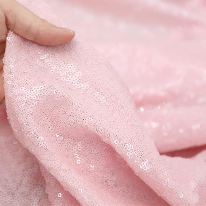 Poise3EHome Pink Sequin Backdrop Curtain, 2 Panels 2Ft x 8Ft Glitter - Image 5