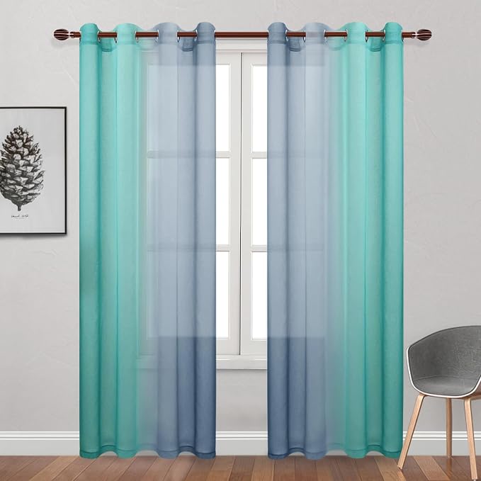 DWCN Ombre Sheer Curtains by DWCN
