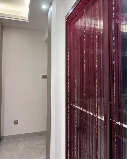ave split 100cmX200cm Decorative Door String Curtain Beads Wall Panel Fringe - Image 5
