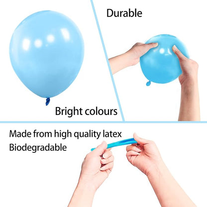 200pcs Light Blue Balloons 5 Inch, Small Mini Latex Balloons - Image 3
