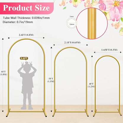 Metal Arch Backdrop Stand, easy set-up, - Image 2