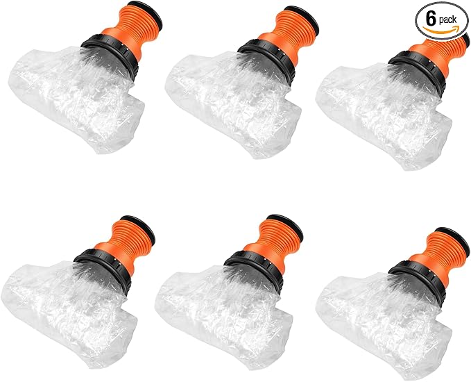 6 Pcs. Replacement Bags with Adapter by Guzags