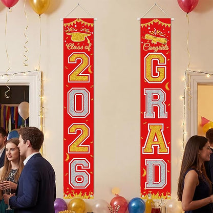 Graduation Banner 2026, Class of 2026 Banner, Indoor Outdoor Graduation Party - Image 4
