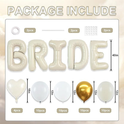 TONIFUL 40 Inch Giant Bride Balloon Bachelorette Party Decorations - Image 2