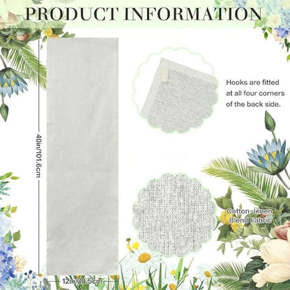 Personalized Floral Baby Shower Welcome Banner, Custom Fabric Backdrop Sign - Image 4