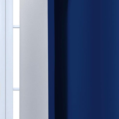Yakamok Ombre Curtains Royal Blue and Greyish White - Image 6