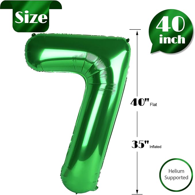 Green 7 Balloon - Image 5