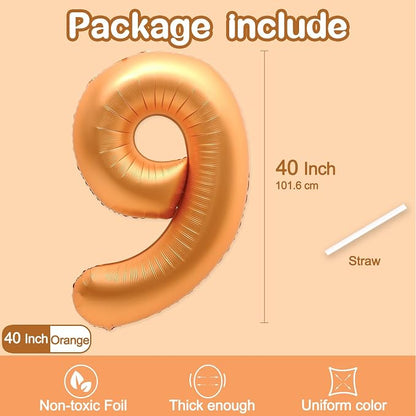 9 Balloon, Number 9 Balloon, Number Balloons 40 Inch - Image 2